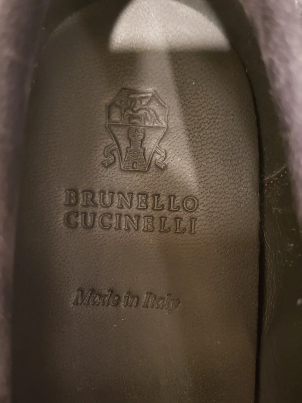Brunello Cucinelli Monili Penny Loafers Navy Suede